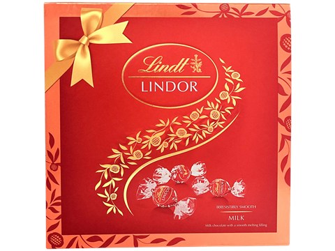 Lindt Lindor Milk Chocolates - Gift Box, 100 g