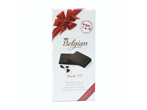 The Belgian Chcolate - Bars Dark 72%, 100 g