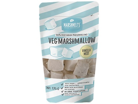 Marshmelts Veg Marshmallow - Vanilla Mist, 175 g