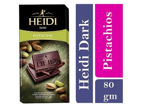Heidi Dark Chocolate - Pistachio, 80 g