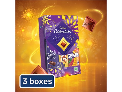 Cadbury Celebrations Assorted Chocolate Gift Pack, 3x54.88 g