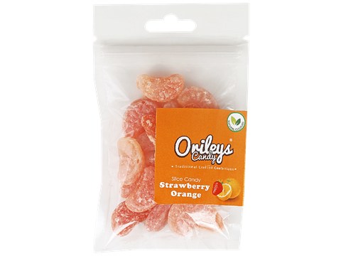 Orileys Candy Slice - Tropical Strawberry Orange Flavour, Natural Colours, 75 g