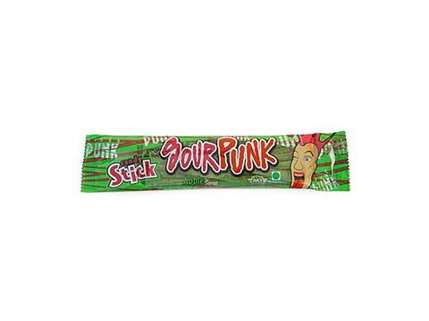 Sour Punk Candy Stick - Apple Flavour, 40 g