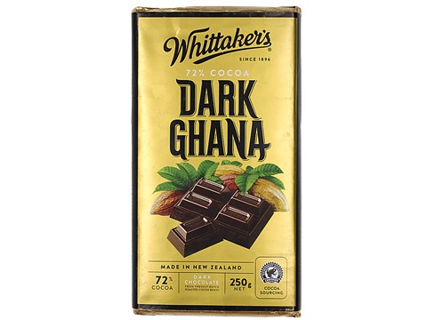 WHITTAKERS Dark Ghana Bar - 72% Cocoa, Dark Chocolate, Rich Flavour, Superior Taste, 250 g