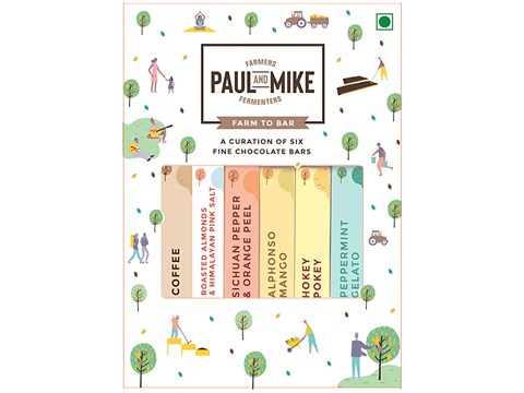 Paul And Mike Chocolate Gift Box - No Refined Sugar, Natural, Eggless, 27 g