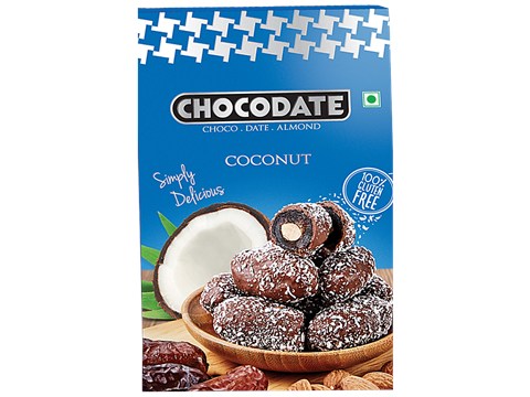 Chocodate Chocolate - with Almond & Coconut, 100 g