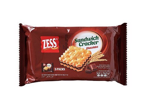 Zess Chocolate Sandwich Cracker, 90 g