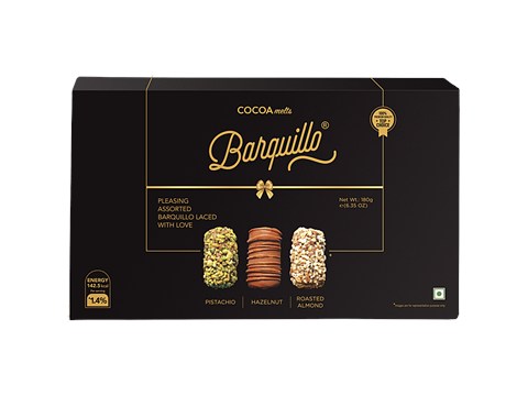 Barquillo Cocoa Melts Chocolate Gift Pack - Assorted Flavours, 180 g