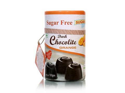 Sugarless Bliss Sugar Free Dark Chocolate - Orange, 100 g