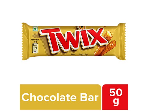 Twix Chocolate Bar - Caramel Cookie, 50 g