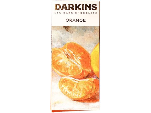 Darkins Artisanal Dark Chocolate - With Orange, Vegan & Gluten-Free, 50 g