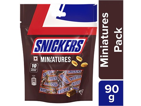 Snickers Miniatures Chocolates - Peanut, 90 g