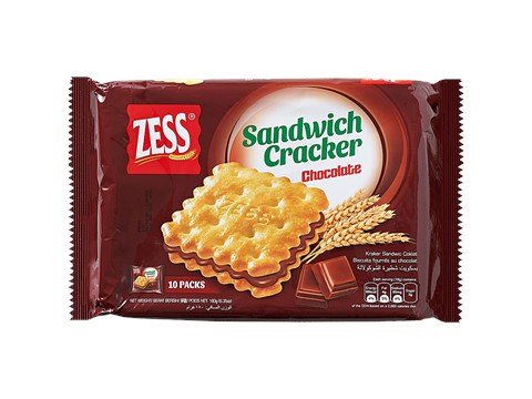 Zess Chocolate Sandwich Cracker, 180 g