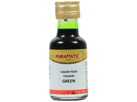 Puramate Liquid Food Colour - Green, 30 ml