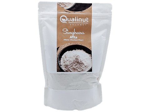 Qualinut Gourmet Singhara Atta / Water Chestnut Flour - Rich In Carbohydrate & Energy, 500 g