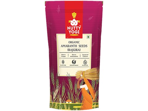 Nutty Yogi Organic Amaranth Seeds/Rajgira - Gluten Free, 500 g