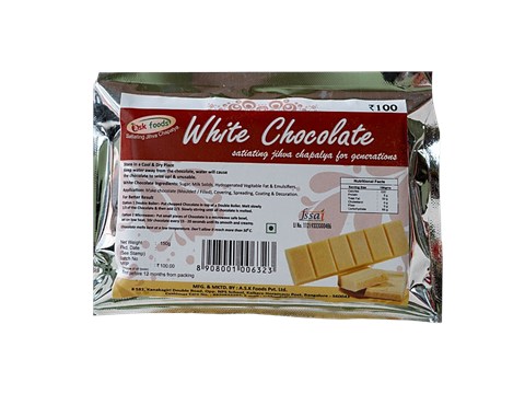 Ask Foods White Chocolate, 150 g