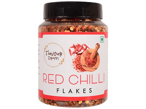 Flavour Drum Red Chilli Flakes - Rich In Vitamin C, A, B6, K1, 100 g