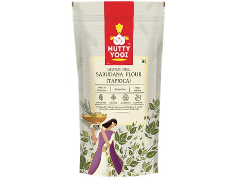 Nutty Yogi Tapioca Flour - Sabudana, 1 kg