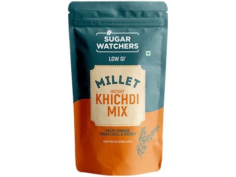 Sugar Watchers Millet Low GI Instant Khichdi Mix - Diabetic Friendly, Natural, 150 g