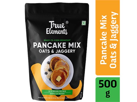 True Elements Pancake Mix - Ready To Cook Breakfast, Protein Rich, 500 g
