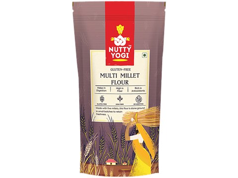 Nutty Yogi Multi Millet Atta - Gluten Free, 500 g