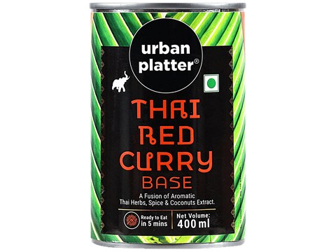 Urban Platter Thai Red Curry Base - With Coconut Extract & Aromatic Herbs, 400 ml