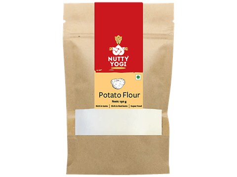 Nutty Yogi Potato Flour - Rich In Nutrients, Gluten Free, No Preservatives, 150 g