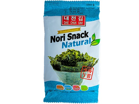 Dae Chun Gim Roasted Seaweed Nori Snack - Natural, 5 g