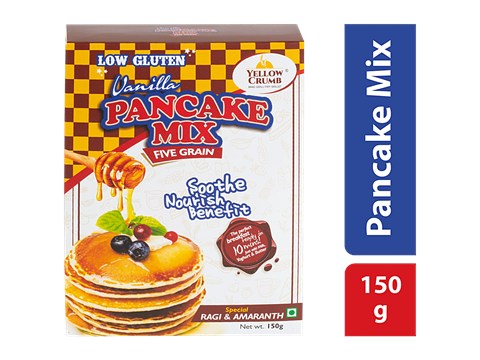Yellow Crumb Pancake Mix - Five Grain, Instant, With High Fiber & Protein, 150 g