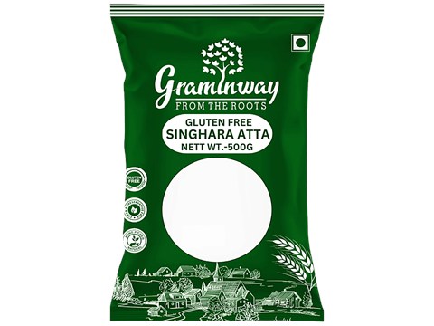 Graminway Singhara Atta - Gluten Free, Iron Calcium Rich, Low Cholesterol, For Breads, Puri, 500 g