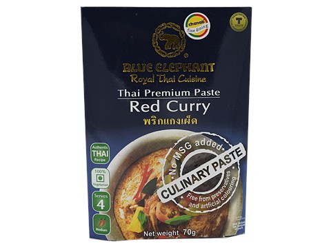Blue Elephant Royal Thai Cuisine Premium Paste Red Curry - No Preservatives, 70 g