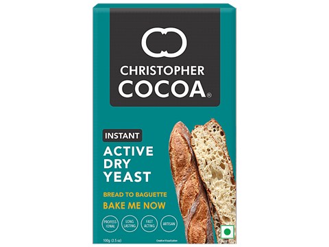 Christopher Cocoa Instant Active Dry Yeast, 100 g