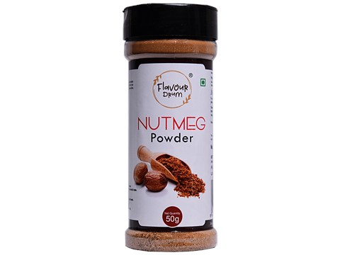 Flavour Drum Nutmeg Powder - Slight Sweet Taste, 100 g