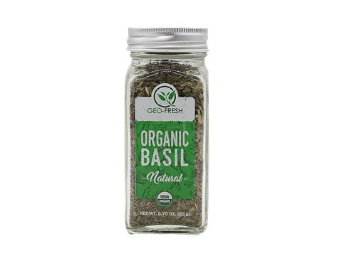 Geo-Fresh Basil - Organic, USDA Certified, 20 g