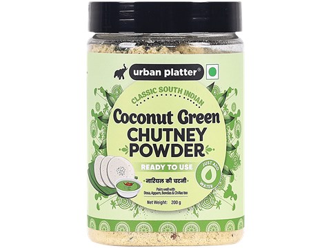 Urban Platter Instant Coconut Green Chutney Powder - South Indian Style, Just Add Water, 200 g