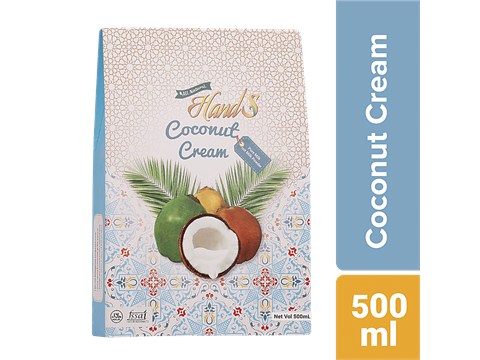 HandS Coconut Cream - 22% Fat, Natural & Real Taste, 500 ml