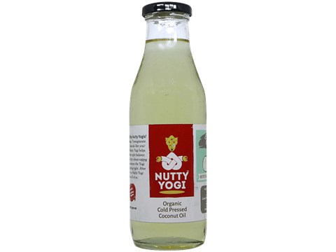 Nutty Yogi Organic Cold Pressed - Coconut Oil, 500 ml