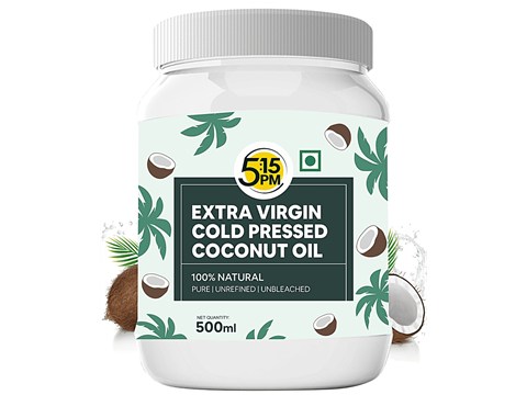 5:15PM Extra Virgin Cold Pressed Coconut Oil - For Hair Growth, Skin & Cooking, 500 ml