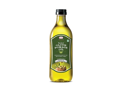 Hamdard Foods Olive Pomace Oil - Suitable For Indian Cooking, Rich In Vitamin E & K, High In MUFA, 1 L