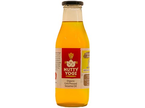 Nutty Yogi Cold Pressed Sesame Oil - Organic, Rich In Antioxidants, Chemical Free, 500 g