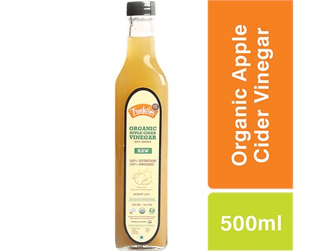 Truefarm Organic Apple Cider Vinegar With Mother - Unfiltered, 500 ml