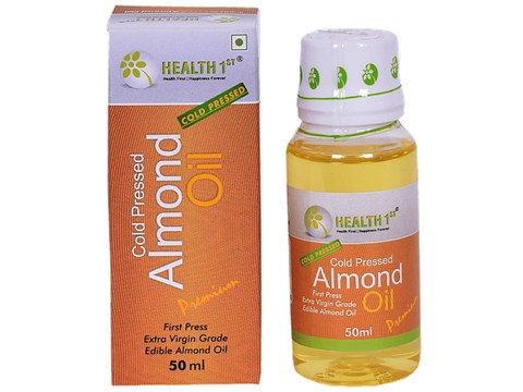 Health 1st Almond Oil - Cold Pressed, 50 ml
