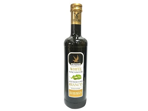 De Nigris White Wine Vinegar - Product of Italy, 500 ml
