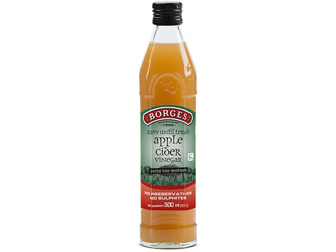 Borges Raw Unfiltered Apple Cider Vinegar with Mother, 500 ml