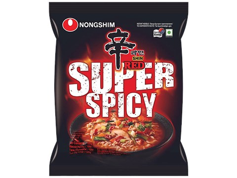 NONGSHIM Shin Red Super Spicy Noodles, 120 g