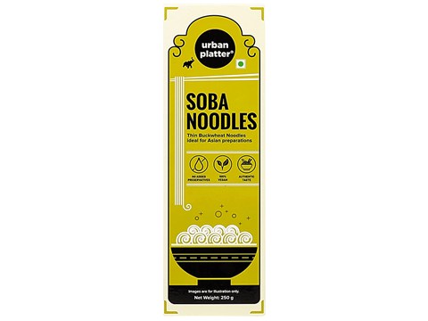 Urban Platter Soba Noodles - Thin Buckwheat, Ideal For Asian Preparations, No Added Preservatives, Vegan, 250 g