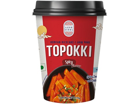 Good Seoul Topokki Spicy Flavour Korean Rice Cake, 113 g