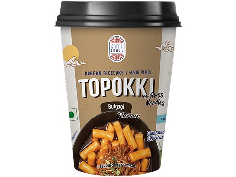Good Seoul Topokki Bulgogi Flavour Korean Rice Cake - With Glass Noodles, 93 g