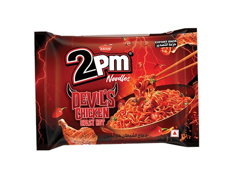 2PM Noodles Devils Chicken Crazy Hot Instant Noodles, 100 g